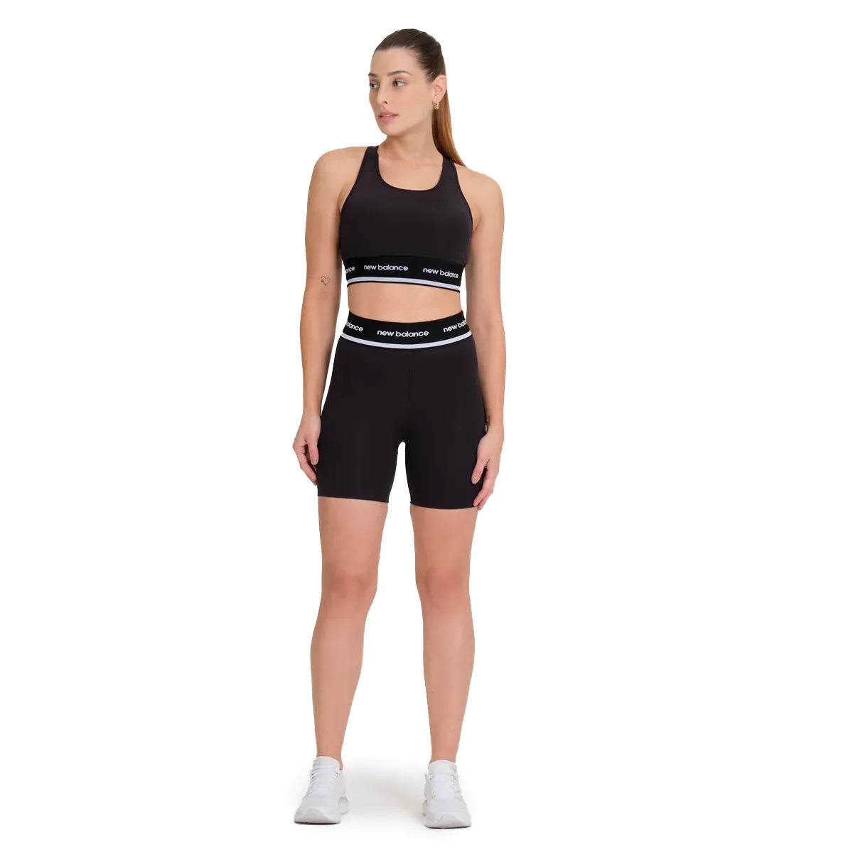 New Balance Top WB41048B-BK F ESSENTIALS ACTIV Preto. Poliamida -3-